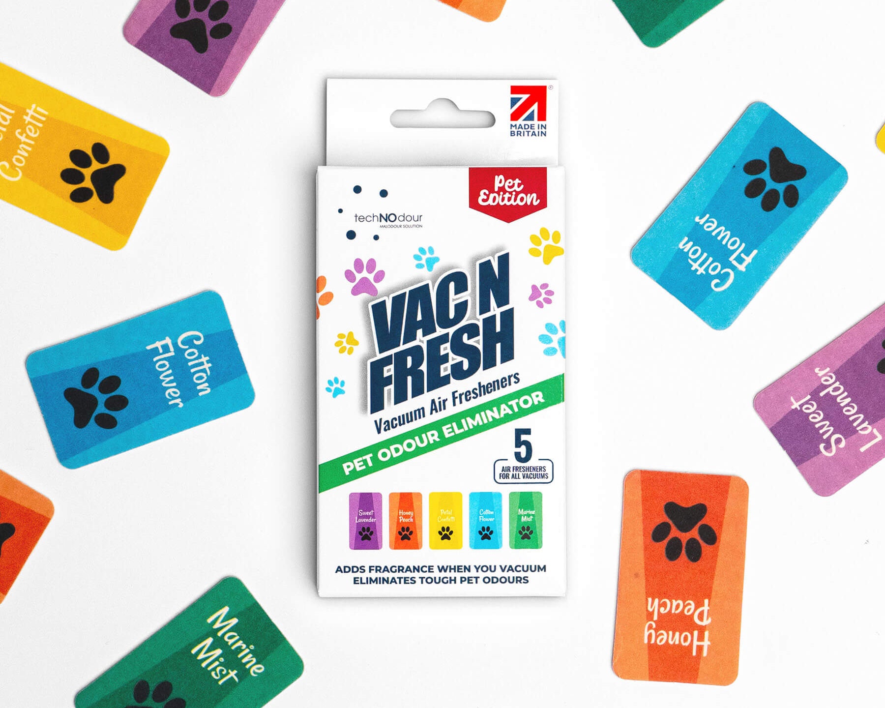 Vac N Fresh Pet Edition vacuum air fresheners pack and contents