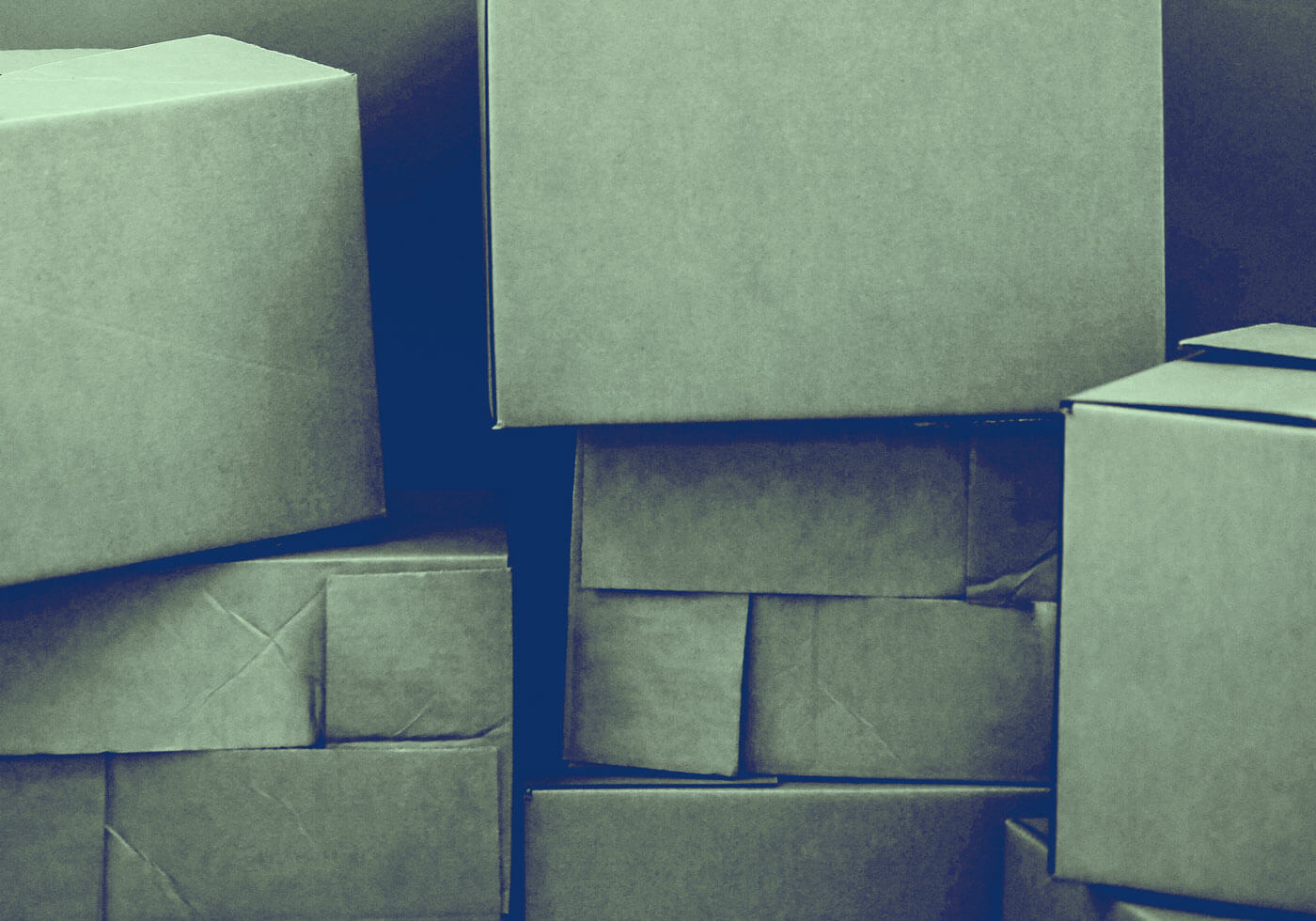 A stack of cardboard boxes containing licensed air fresheners